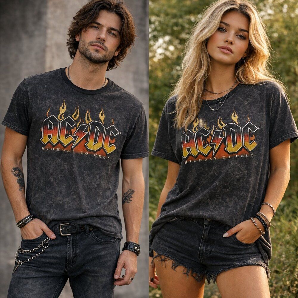 AC/DC Highway to Hell 1979 Tour Tee Medium